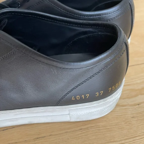 Common Projects Black and White tournament low top sneakers - Picture 7 of 8